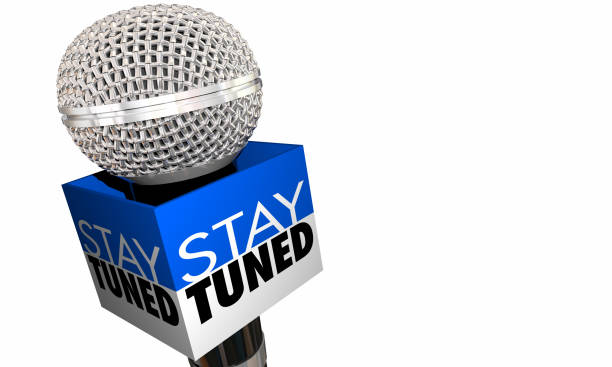 istock Stay Tuned Keep Watching To Be Continued Microphone 3d Illustration 1161177872