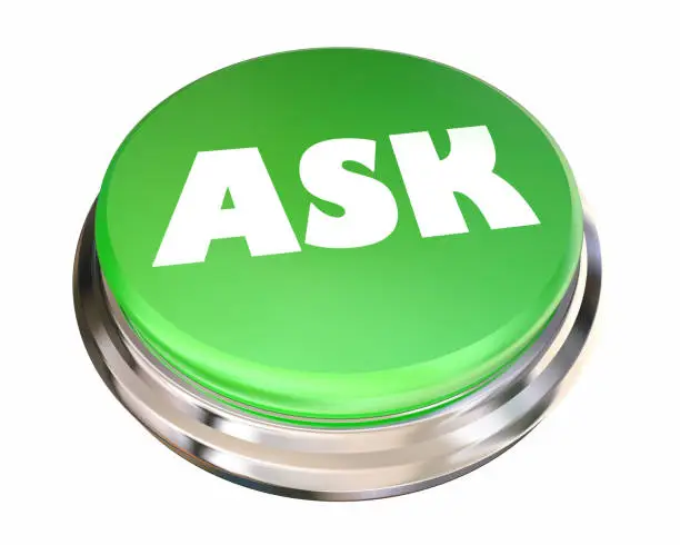 Photo of Ask Question Inquire Get Information Help Button 3d Animation