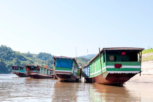 istock Tourist boat on mekong river 1161183536