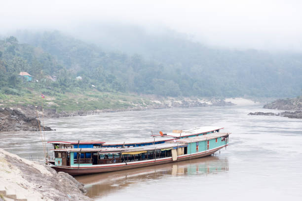 istock Tourist boat on mekong river 1161183667
