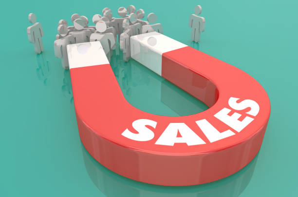 istock Sales Customers Attract New Prospects Magnet 3d Illustration 1161185284