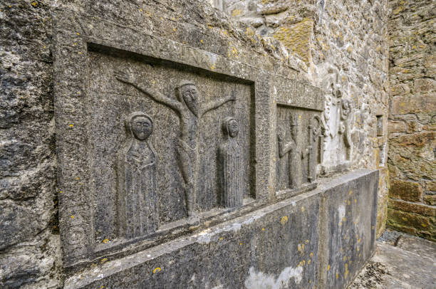 istock Stone Carvings at Kilmacduagh Monastery 1161185702