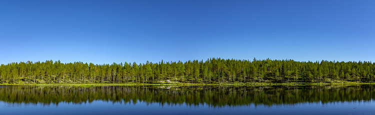 Panorama Femund lake in Hedmark Norway