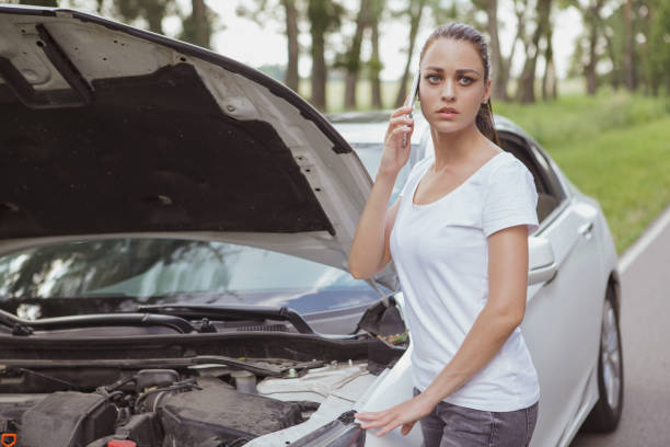 istock Beautiful woman travelling by car 1161191324