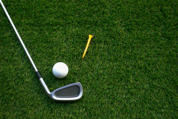 istock Golf equipment includes white golf balls,Tee and golf clubs 1161191654