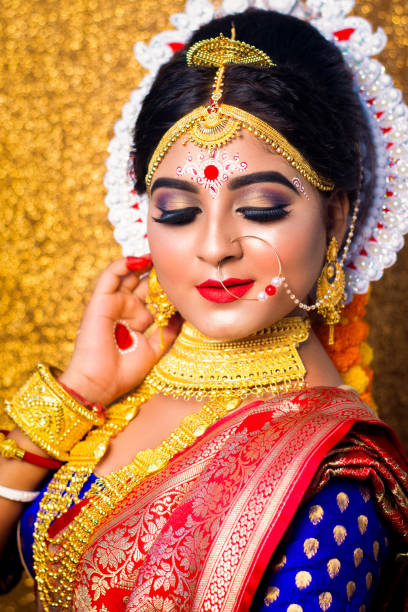 istock Portrait of a Bengali bride or Indian Bride 1161193035