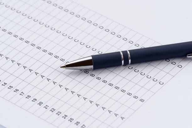 istock Entrance examination list - formular to fill. Printed document. 1161193110