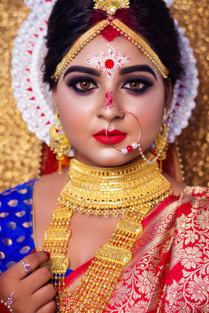 istock Portrait of a Bengali bride or Indian Bride 1161193149