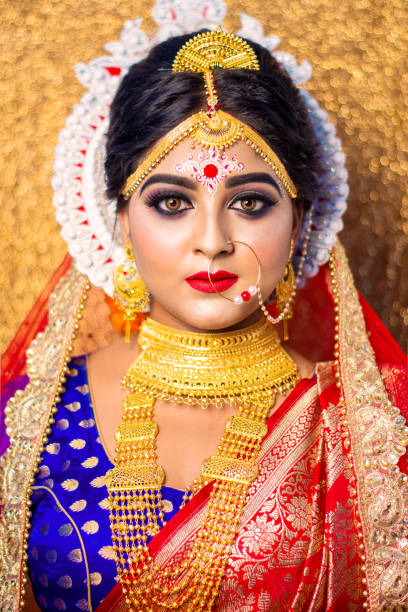 istock Portrait of a Bengali bride or Indian Bride 1161193151