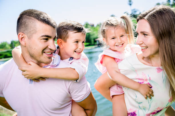 istock Happy Family of four 1161194193