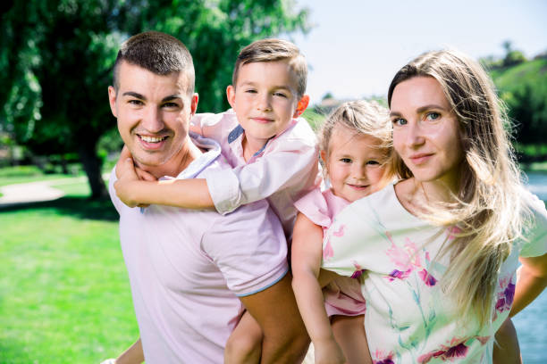 istock Happy Family of four 1161194324