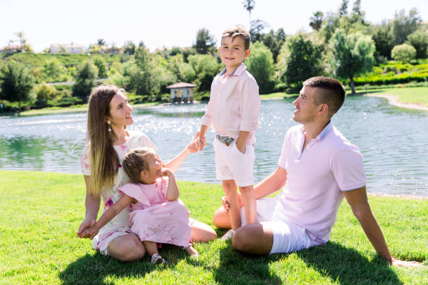 istock Happy Family of four 1161194476