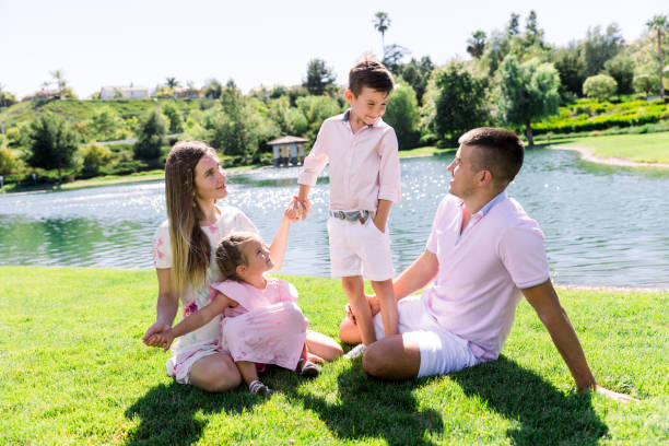 istock Happy Family of four 1161194533