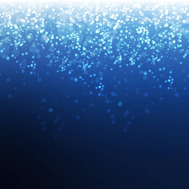 ilustraciones, imágenes clip art, dibujos animados e iconos de stock de plantilla de diseño de cubierta brillante con fondo borroso abstracto - glitter blue background blue backgrounds