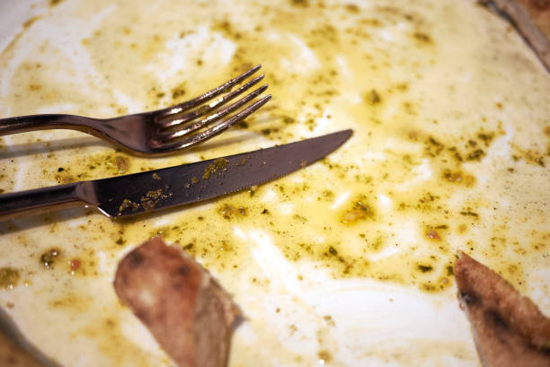 istock View of food leftovers on a plate 1161196786