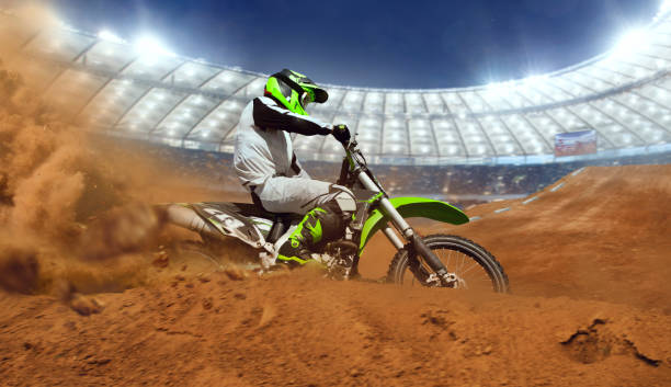 istock Motocross riders in action. 1161199362