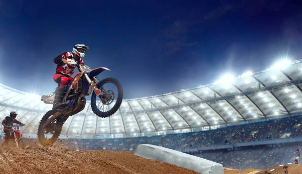 istock Motocross riders in action. 1161199682
