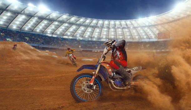 istock Motocross riders in action. 1161199691