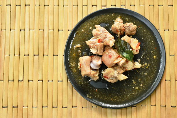 istock spicy stir fried pork leg with basil 1161199783