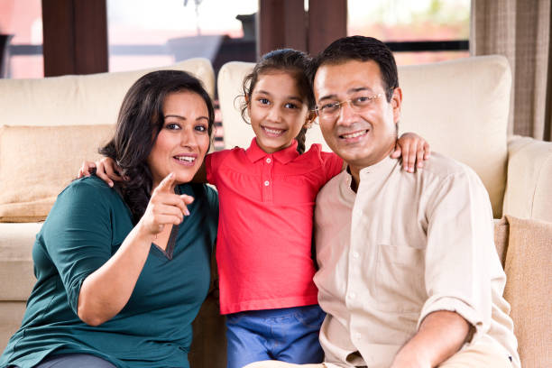 istock Happy Indian family 1161203245