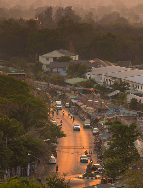 istock Traffic in Burriram in evening time 1161203434