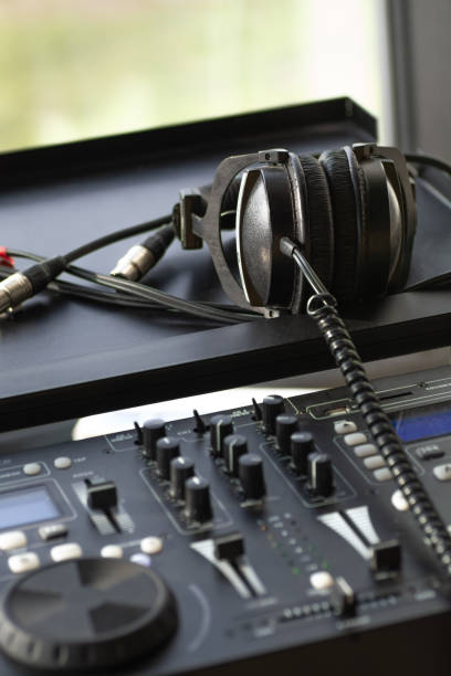 istock Mixing music console digital electronic device headphones 1161204137