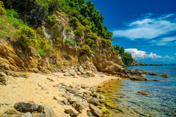istock Greece island Skiathos beach in the sunny day 1161204193