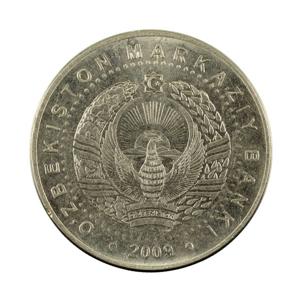 istock 100 Uzbek som coin (2009) reverse isolated on white background 1161208391
