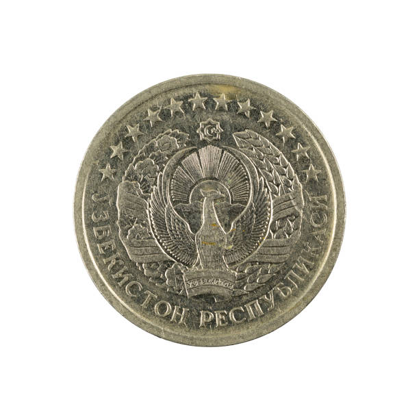 istock 20 Uzbek tiyin coin (1994) reverse isolated on white background 1161209968