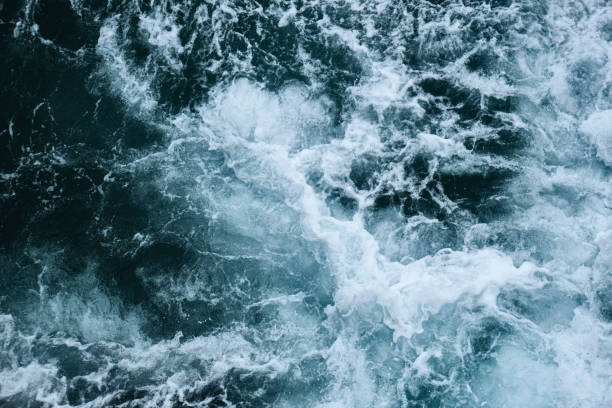 istock Overhead Dark stormy sea background. 1161213719