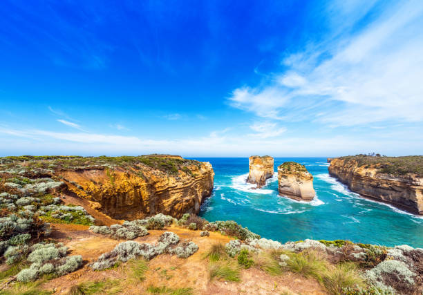 istock Twelve Apostles National Park, Victoria, Australia. Copy space for text 1161214096