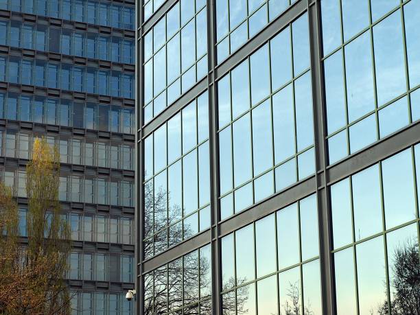 istock The windows of a modern building for offices. 1161220771