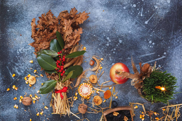 Orthodox Christmas, decoration and traditions background