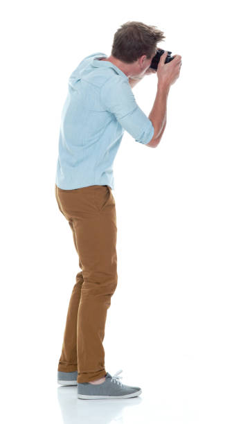 istock Handsome male photographer 1161226601
