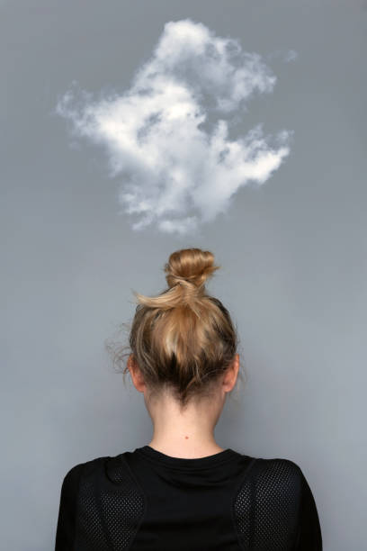 istock Young girl simple hairstyle back view 1161229500