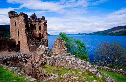 Urquhart Castle at Loch Ness Scotland