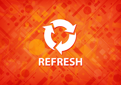 Refresh Orange Background Stock Illustration - Download Image Now ...