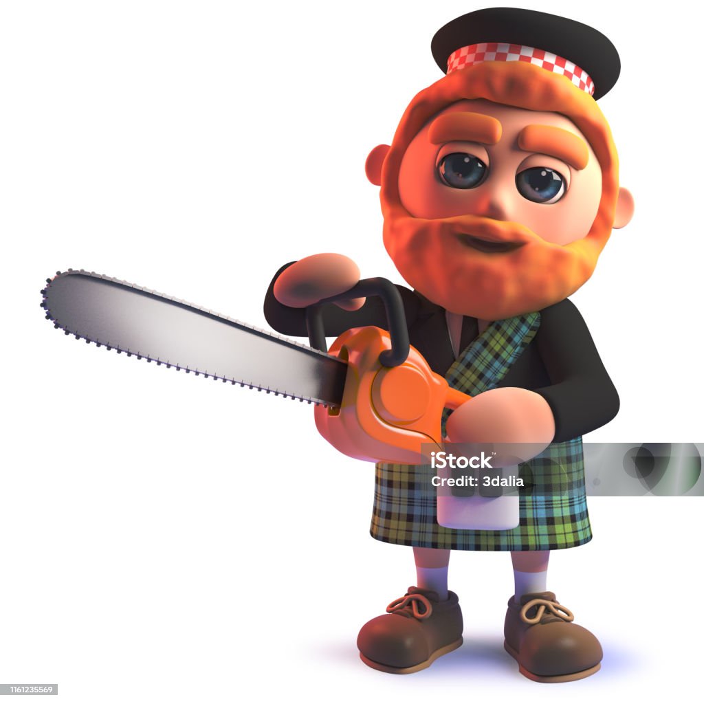 Phim Hoạt Hình 3d Hài Hước Người Đàn Ông Scotland Trong Kilt Sử ...