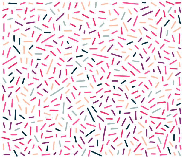 Decorative Impressionism Style Vector Pattern Design Colorful hand drawn textures and brushes vector pattern illustration. Abstract background design with vibrant colors. cute simple drawings pictures stock illustrations