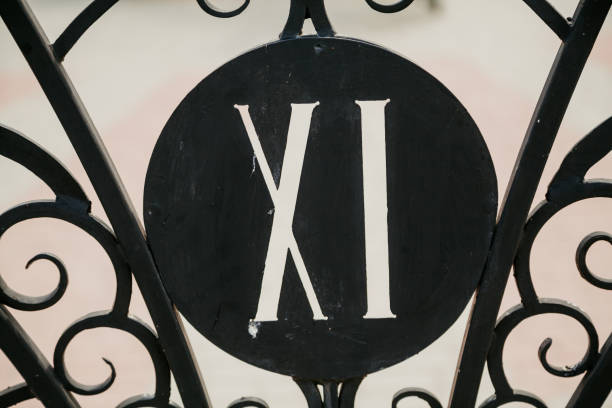 Number 11. Roman font