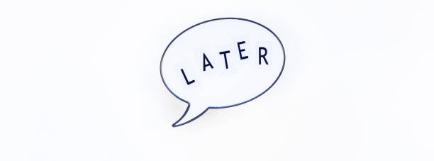 istock Concept of procrastination and time management 1161241471