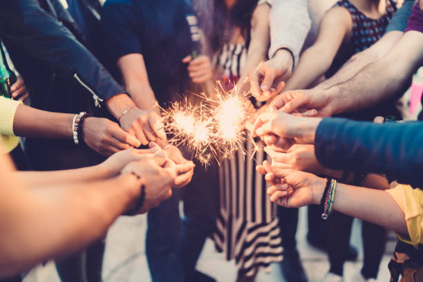istock Friends celebrating New Year 1161246138