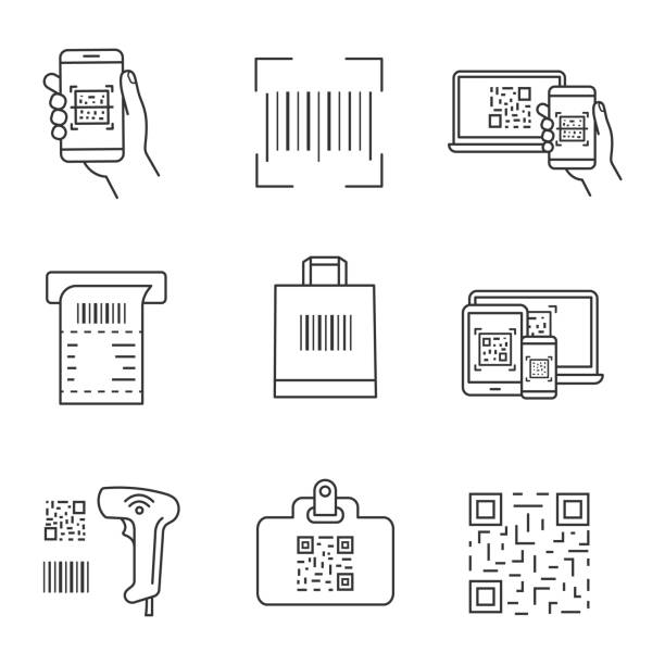 barcodes-symbole - kassenbon stock-grafiken, -clipart, -cartoons und -symbole