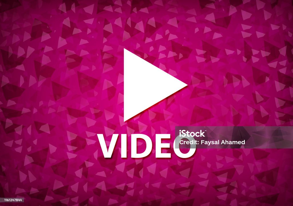 Pink Video Video Pink Background Stock Illustration - Download Image Now ...