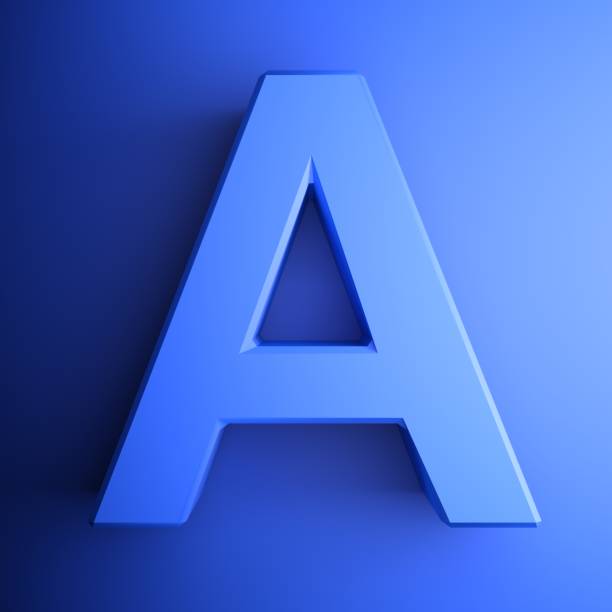 istock A alphabetic letter blue, isolated on blue background - 3D rendering illustration 1161249261