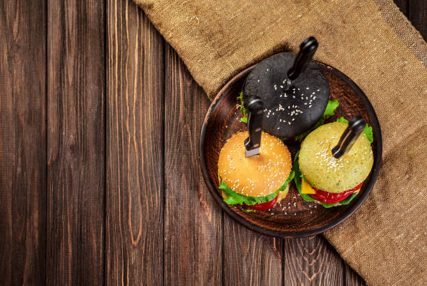 Three delicious burgers