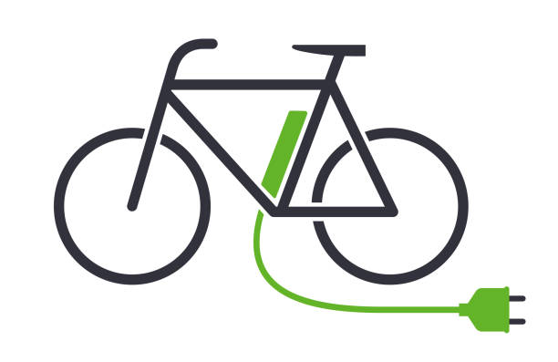 istock Electric bike icon bicycle charging station vector symbol 1161257973