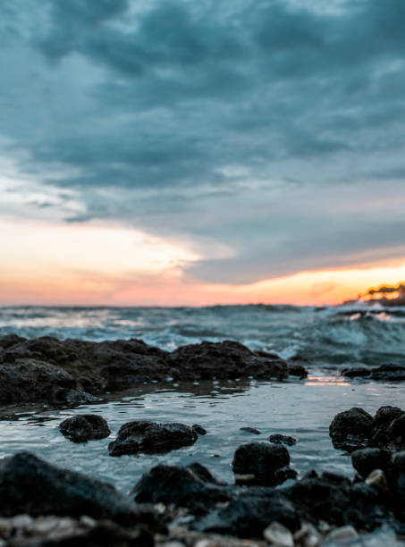 istock Sunset with Dramatic Sky over the Sea After Storm 1161259156
