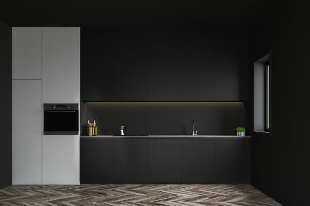 istock White and gray kitchen with countertops 1161261562