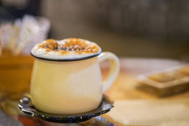 istock Sahlep in a mug made with plenty of foam 1161270221